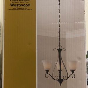 Westwood 3 light chandelier- Brand new, still in box
